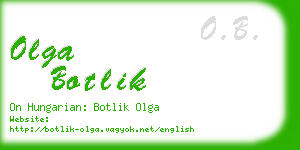 olga botlik business card